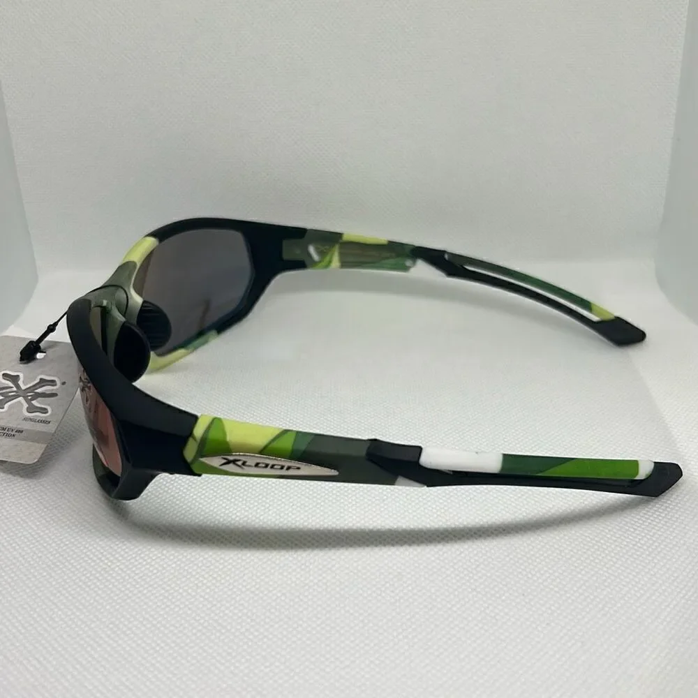 X-Loop Camouflage Mirrored Mens Sunglasses